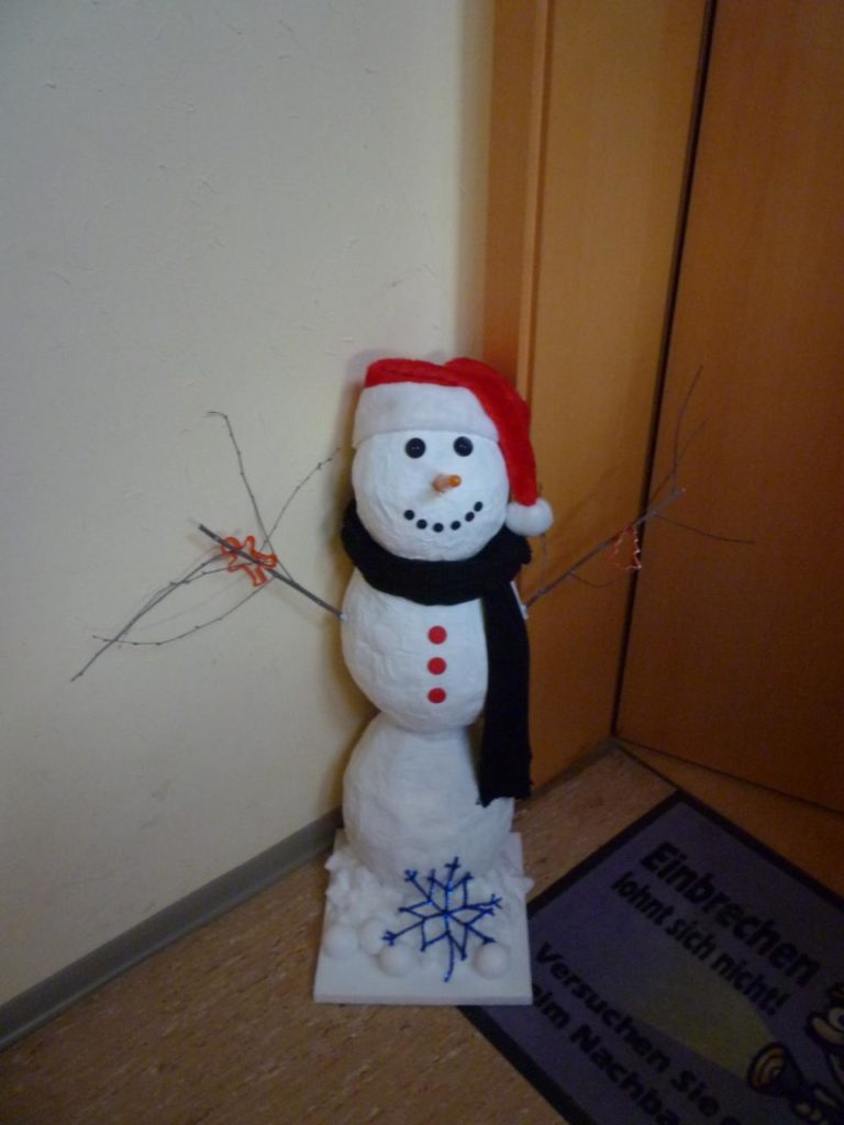 Schneemann Pappmache Die Bastelemma